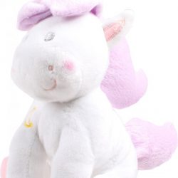 Jemini Eenhoornknuffel Meisjes Pluche 20 Cm Wit/paars