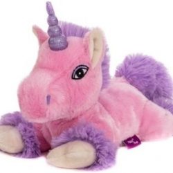 Magnetron warmte knuffel roze eenhoorn paard 18 cm