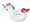 Opblaasfiguren - Inflatables Opblaasbare XS rainbow unicorn - Wit (260 x 115 x 120 cm)