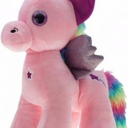 Pluche knuffel eenhoorn roze 40 cm - knuffeldier