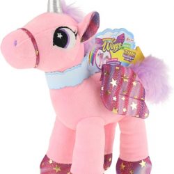 Toi-toys Eenhoorn Knuffel Met Beweegbare Vleugels Roze 18 Cm