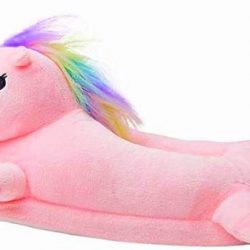 Unicorn pantoffel eenhoorn jurk onesie dieren sloffen kinderen roze maat 28/30
