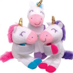 Baker Ross Eenhoorn Knuffels (3 stuks) Speelgoed en Knuffels voor Kinderen