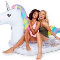Bigmouth Pool Float Opblaasbare Giant Magical Unicorn Sparkle