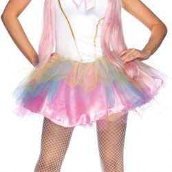Eenhoorn Kostuum | Sexy Eenhoorn Fantasy Jurk Vrouw | XS | Carnaval kostuum | Verkleedkleding