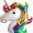 Eenhoorn folieballon - Unicorn folieballon - folie ballon - feestje - kinderfeestje - carnaval - XL eenhoorn - 110 cm