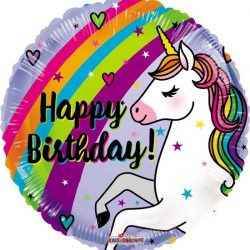 Folie Ballon Unicorn Happy Birthday