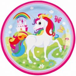 Unicorn Borden Party 23cm 8 stuks