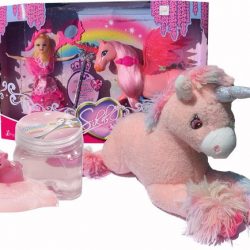 3 delig Unicorn pluche