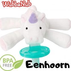 Wubbanub Unicorn Speenknuffel - Knuffel Baby Fopspeen - Baby Speelgoed - Wit / Roze Kraamcadeau - Soothie Knuffelspeen Eenhoorn
