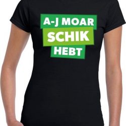 A-j moar schik hebt zwart festival t-shirt dames M