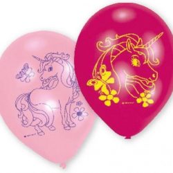 AMSCAN - 6 eenhoorn latex ballonnen - Decoratie > Ballonnen