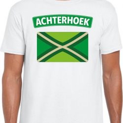 Achterhoek en vlag festival t-shirt wit heren S