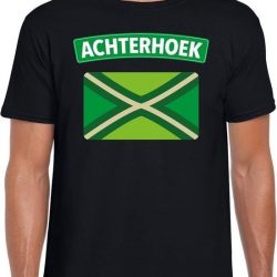 Achterhoek en vlag festival t-shirt zwart heren XL
