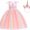 Eenhoorn jurk unicorn jurk eenhoorn kostuum - roze Classic 116-122 (120) prinsessen jurk verkleedjurk + haarband
