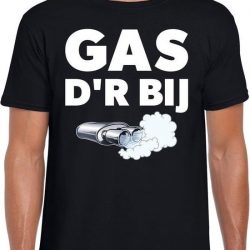 Gas der bij festival t-shirt zwart heren L
