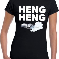 Heng heng festival t-shirt zwart dames XL