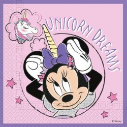 Minnie Mouse Servetten Unicorn Versiering 33x33cm 20 stuks