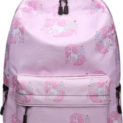 Miss Lulu Rugzak - Schooltas - Schoolrugzak Unicorn - Premium Kwaliteit - Roze (E1833 UC-PK)
