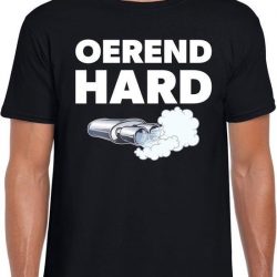 Oerend hard festival t-shirt zwart heren S