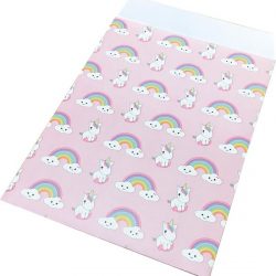 PARTYPRO - 25 papieren Baby Eenhoorn cadeauzakjes - Decoratie > Feestzakjes