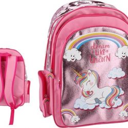 Unicorn Rugzak - Schooltas Unicorn - Schooltas Eenhoorn - 44.5x33x13cm - Roze