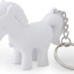 Unicorn Sleutelhanger Met Licht & Geluid (Geel)
