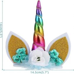 Unicorn cake topper |Rainbow| Eenhoorn taart versiering | DM-products