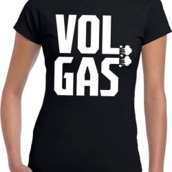Vol gas festival t-shirt zwart dames S