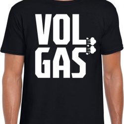 Vol gas festival t-shirt zwart heren XL