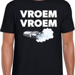 Vroem vroem festival t-shirt zwart heren S