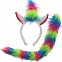 Zac's Alter Ego Haarband Rainbow unicorn with tail Multicolours
