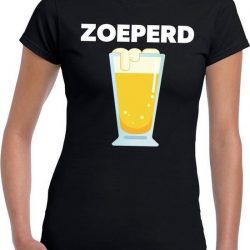 Zoeperd festival t-shirt zwart dames M