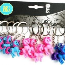 12 stuks unicorn eenhoorn sleutelhangers / uitdeelcadeautjes