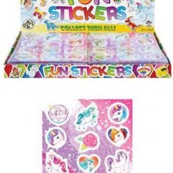 120 Stuks - Fun Stickers - Model: Unicorn - Eenhoorn - Uitdeelcadeautjes - Sticker Unicorns - Uitdeel Traktatie voor kinderen