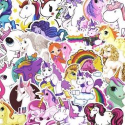 30 stuks unicorn / eenhoorn stickers