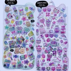 3D Glitter Stickers - Foam Glinster Stickerset - Beertjes