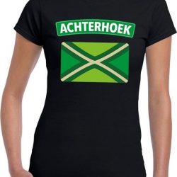Achterhoek en vlag festival t-shirt zwart dames XS