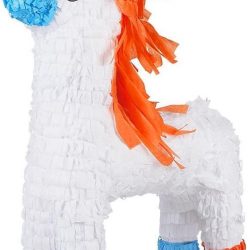 Boland - Decoratie > Feest spelletjes - Witte eenhoorn piñata