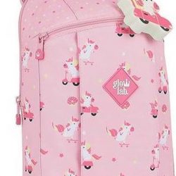 Casual Rugtas Glow Lab Unicorn Day Roze