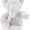 Clayre & Eef Decoratie Knuffel TW0488 15*10*15 cm - Grijs Polyester Knuffeldier