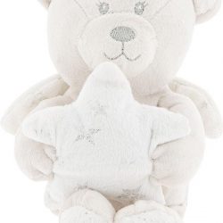Clayre & Eef Decoratie Knuffel TW0489 15*10*15 cm - Beige Polyester Knuffeldier