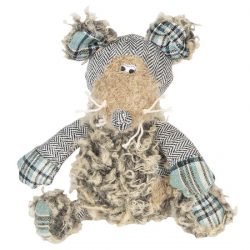 Clayre & Eef Decoratie Knuffel TW0494 26 cm - Grijs Polyester Knuffeldier