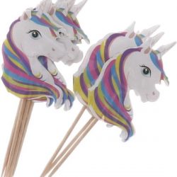 Cocktail prikkers unicorn 10 stuks