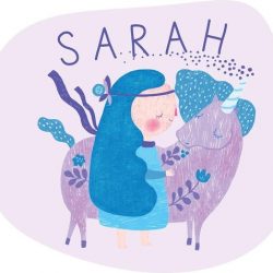 Dreamy girl with the unicorn (Mat) Uniek ontwerp