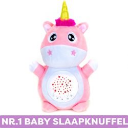 Easybaby Slaapknuffel Eenhoorn - Hartslag knuffel - Slaaptraining Baby - Huilsensor - Lichtprojectie