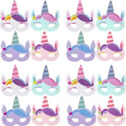 Eenhoorn Oogmaskers |  Unicorn Kinderfeestje | 16 stuks