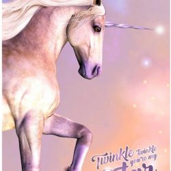 Eenhoorn - Twinkle  - Poster 61 x 91.5 cm