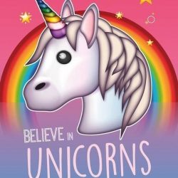 Emoji I Believe In Unicorns Poster 40x50cm