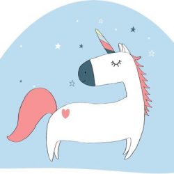 Friendly unicorn (Mat) Uniek ontwerp